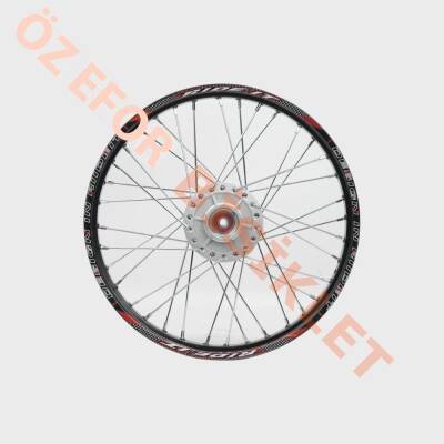 1.20 x 17 TELLİ JANT KOMPLE ÖN [DİSK FREN MODELİ] [SİYAH JANT - GRİ GÖBEK - KROM TEL] CG - 1