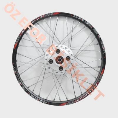 1.20 x 19 TELLİ JANT KOMPLE ARKA [SİYAH JANT - GRİ GÖBEK - KROM TEL] CG - 1