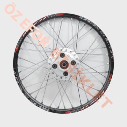 1.20 x 19 TELLİ JANT KOMPLE ARKA [SİYAH JANT - GRİ GÖBEK - KROM TEL] CG - 