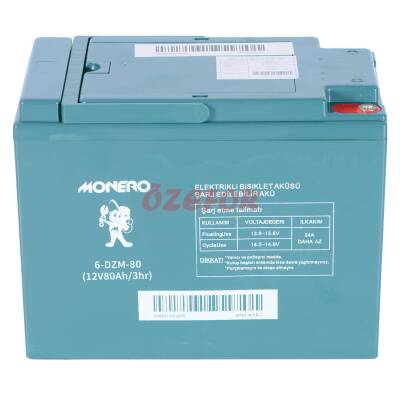 12V-80 AMPER [DAR] [223*121*174 mm] E-BIKE AKÜ - MONERO - 1