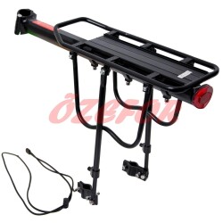 24 - 28 MTB BAGAJ ALÜMİNYUM SİYAH - 