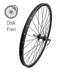 28 / 29 ÖRÜLÜ JANT ARKA ÇİFT KAT SİYAH DİSKLİ SİYAH TEL MANDALLI [ YERLİ ] - YERLİ