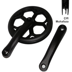 ALUMİNYUM AYNAKOL TEKLİ 48T 170MM ÇİFT KORUMALI VİTESLİ UYUMLU - 