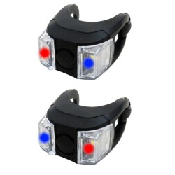 EFR SİLİCON ÇİFTLİ FLAŞÖR KIRMIZI MAVİ IŞIKLI PİL DAHİL JY-267-6C - 