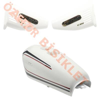 BENZİN DEPOSU VE YAN KAPAKLAR BEYAZ [TAKIM] [OEM] CG - 1