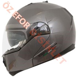 BEON- ÇENE AÇILIR VİZÖRLÜ KASK [B700] [GRİ] [XXL] - 