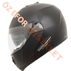 BEON- ÇENE AÇILIR VİZÖRLÜ KASK [B700] [MAT SİYAH] [XXL] - 