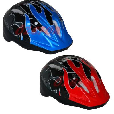 BİSİKLET KASKI ÇOCUK  BH206  51-55 CM [ERKEK MODEL] [2 DESEN]  [ASKILI POŞET] - 1