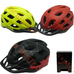 BİSİKLET KASKI YETİŞKİN VİZÖRLÜ - LEDLİ [KARIŞIK RENK] Y-48 [58-61 cm / L] RECTUS - 
