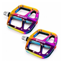 CNC MTB ALUMİNYUM PEDAL - DU+RULMAN- 116x114x23mm - 420Gram - OIL SLICK - 