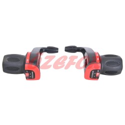 GRIP SHIFT VİTES KOLU 7 ' Lİ NO-INDEX KDSG-08 [SET- TEKLİ AMBALAJ] - KIRMIZI - SAIGUAN - 2