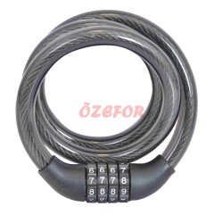 HALAT KİLİT DOLAMALI 12 X 80 CM 4LÜ DEĞİŞTİRİLEBİLİR ŞİFRELİ - 2