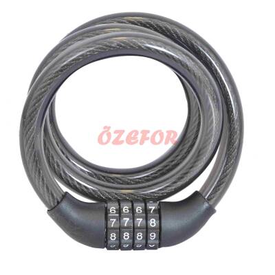 HALAT KİLİT DOLAMALI 12 X 80 CM 4LÜ DEĞİŞTİRİLEBİLİR ŞİFRELİ - 2