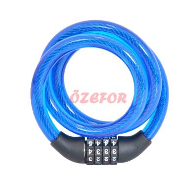 HALAT KİLİT DOLAMALI 12 X 80 CM 4LÜ DEĞİŞTİRİLEBİLİR ŞİFRELİ - 4