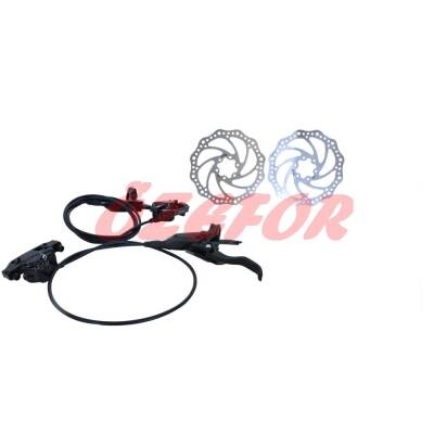 HİDROLİK FREN SETİ ÖN - ARKA [ROTOR 160-KABLO 80-140 CM] RECTUS - 1