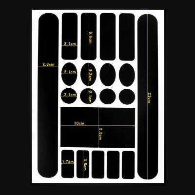 KADRO KORUMA ETİKET SETİ MAT KARBON DESEN - 1