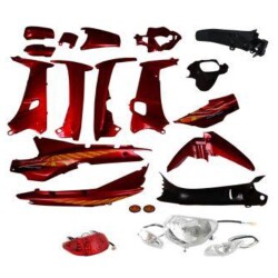 KAPORTA SET [KIRMIZI] [FAR+STOP+SİNYAL DAHİL] [KALIPSO - ÇELİK] CUB - 