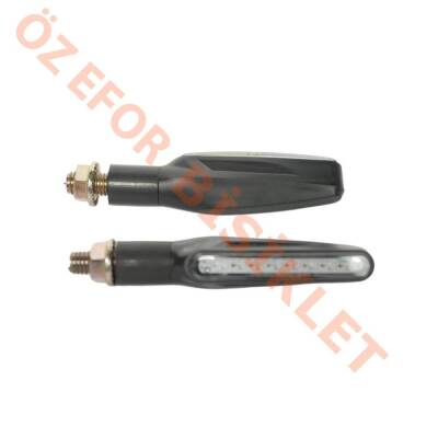 KAYAN LED SİNYAL [SARI IŞIK] [TAKIM] SİYAH [1040XL-Y] - E BELGELİ - 1