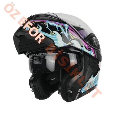 KC - ÇENE AÇILIR VİZÖRLÜ KASK [KC902] [BIG MONSTER] [L] - 1