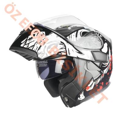 KC - ÇENE AÇILIR VİZÖRLÜ KASK [KC902] [KURU KAFA] [S] - 1