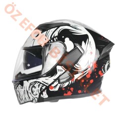 KC - ÇENE AÇILIR VİZÖRLÜ KASK [KC902] [KURU KAFA] [S] - 2