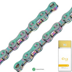 KMC TEC RENKLİ ZİNCİR 8 VİTES 116 BAKLA - IMPERİAL GREEN - 