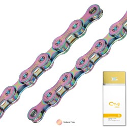 KMC TEC RENKLİ ZİNCİR 8 VİTES 116 BAKLA - SAKURA PINK - 