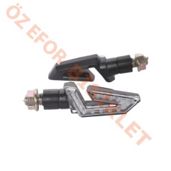LED SİNYAL [SARI IŞIK] [TAKIM] SİYAH [1031] - E BELGELİ - 