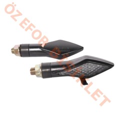 LED SİNYAL [SARI IŞIK] [TAKIM] SİYAH [1032] - E BELGELİ - 