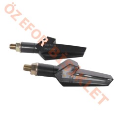 LED SİNYAL [SARI IŞIK] [TAKIM] SİYAH [1047] - E BELGELİ - 
