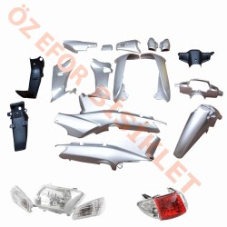 LIFAN KAPORTA SET [GÜMÜŞ] [FAR+STOP DAHİL] CUB - 