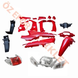LIFAN KAPORTA SET [KIRMIZI] [FAR+STOP
DAHİL] CUB - 