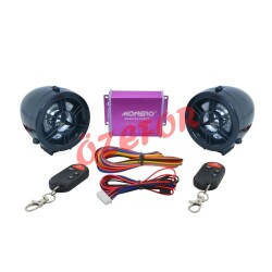 MOTOSİKLET ALARM SETİ [M - R] SİYAH - 