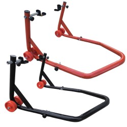 MOTOSİKLET KALDIRMA SEHPASI L APARATLI (SİYAH - KIRMIZI) - ACS