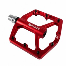 MTB CNC 6061 ALUMİNYUM PEDAL - CR-MO MİL - DU+MİL - 112x100x19mm - 318 Gram - (1)