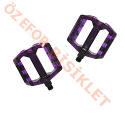 MTB PEDAL BİLYALI [ŞEFFAF] [110MM-100MM] - MOR - 