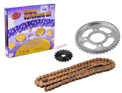 O RİNGLİ ZİNCİR DİŞLİ SET [GOLD] [15T/43T] [428H x 126L] CBF 150 - SFR - 1