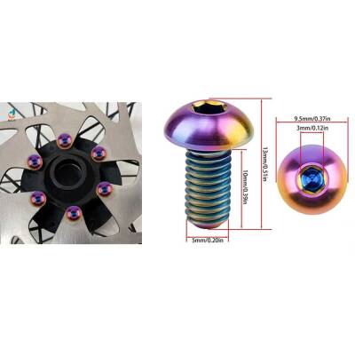 OILSLICK ROTOR VİDASI 6 LI PAKET - M5X10 - 2
