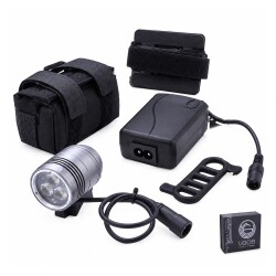 ÖN FAR ALM. 3 CREE LED - KASK UYUMLU 1500 LUMEN ŞARJLI-NB33-00 UGOE - 