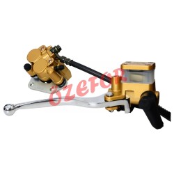 ÖN FREN MERKEZİ ALT-ÜST KOMPLE [FREN KOLU KROM] SARI CG - 