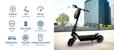 ONVO RX-07 ELEKTRİKLİ SCOOTER 4000W - 5