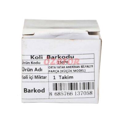 ORTA YATAK AMERİKAN BİLYALI 9 PARÇA [KÜÇÜK MODEL] - 2
