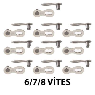 POWERLİNK ZİNCİR ADAPTÖRÜ 6/7/8 VİTES UYUMLU 10'LU PAKET - 1