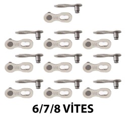 POWERLİNK ZİNCİR ADAPTÖRÜ 6/7/8 VİTES UYUMLU 10'LU PAKET - 