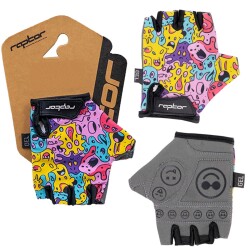 RAPTOR ÇOCUK BİSİKLET ELDİVENİ SİLİKON JELLİ - DOODLE - M - 