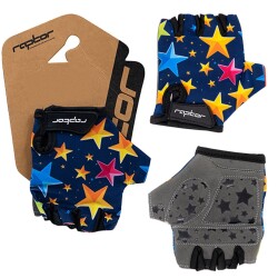 RAPTOR ÇOCUK BİSİKLET ELDİVENİ SİLİKON JELLİ - STARS - M - 