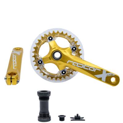 RAPTOR HOLLOWTECH MUHAFAZALI TEKLİ AYNAKOL 34T - 170MM ( GÖBEK DAHİL ) GOLD - 1