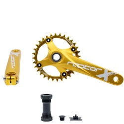 RAPTOR HOLLOWTECH TEKLİ AYNAKOL 32T - 170MM ( GÖBEK DAHİL ) GOLD - RAPTOR