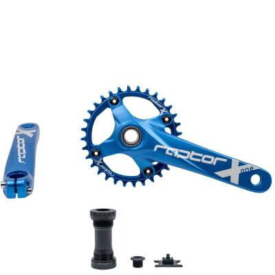 RAPTOR HOLLOWTECH TEKLİ AYNAKOL 32T - 170MM ( GÖBEK DAHİL ) MAVİ - 1