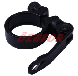 SELE BORUSU KELEPÇESİ MANDALLI SİYAH 34,9MM ( 31,8 SELE BORUSU UYUMLU ) - 